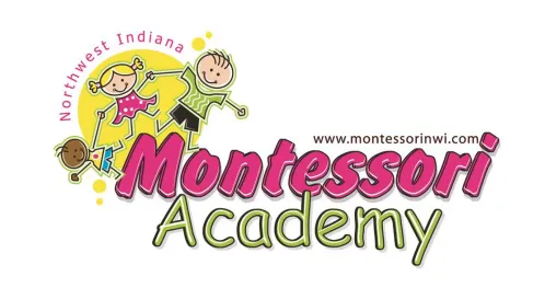 A logo for the montessori academy of indiana.